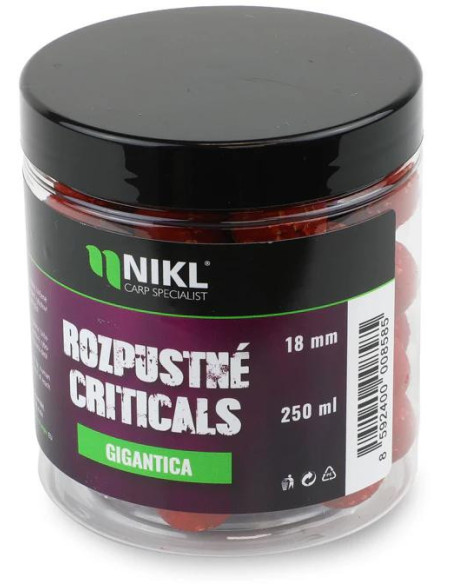 Nikl Rozpustné Criticals boilie Gigantica 250ml