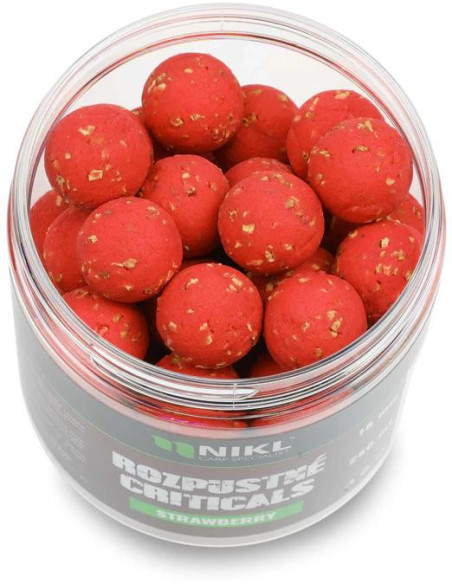 Nikl Rozpustné Criticals boilie Strawberry 250ml