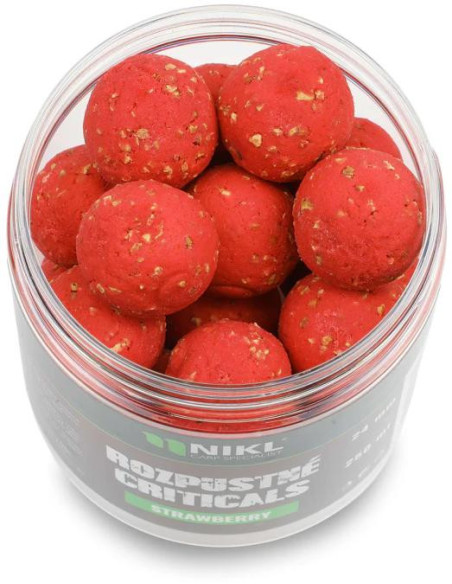 Nikl Rozpustné Criticals boilie Strawberry 250ml