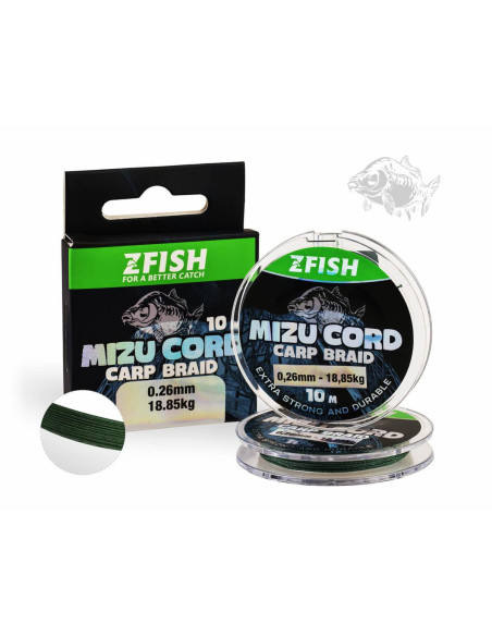 ZFISH Šňůrka MizuCord Carp braid line 10m