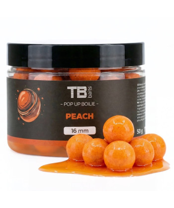 TB Baits Plovoucí Boilie Pop-Up Peach + NHDC 50 g 12 mm