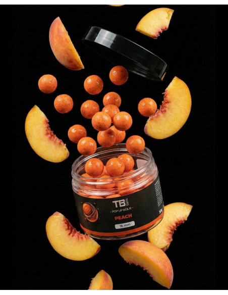 TB Baits Plovoucí Boilie Pop-Up Peach + NHDC 50 g 16 mm