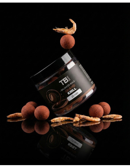 TB Baits Vyvážené Boilie Balanced + Atraktor Grand Krill 100 g 20 mm