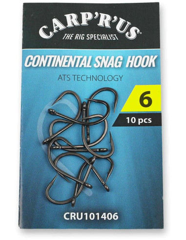 Carp´R´Us Háčky Continental Snag Hook ATS 10ks
