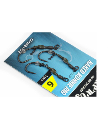 Carp´R´Us Návazec Ready Naked Ronnie rig - Predator 3ks