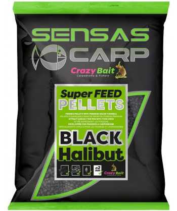 Pelety Super Feed Black Halibut (halibut) 700g 2mm