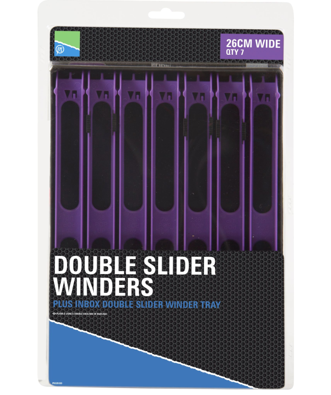 Preston Double Slider Winders - 18cm Red