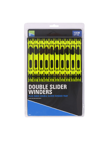 Preston Double Slider Winders - 18cm Red
