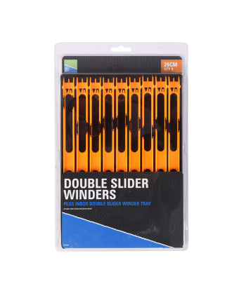 Preston Double Slider Winders - 18cm Red