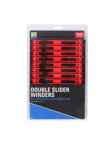 Preston Double Slider Winders - 18cm Red