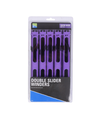 Preston Double Slider Winders - 18cm Red