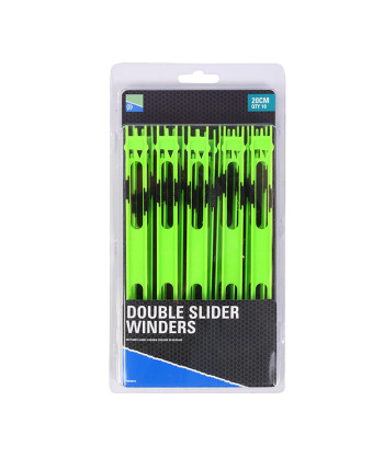 Preston Double Slider Winders - 20cm Green