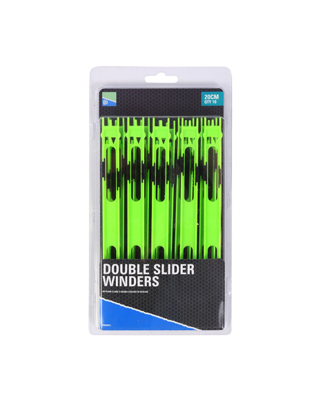 Preston Double Slider Winders - 20cm Green