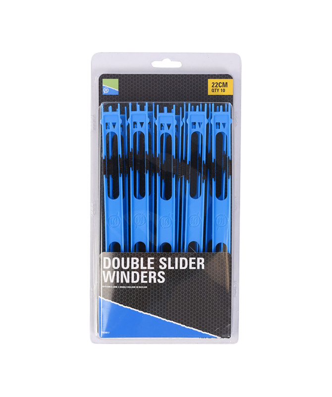 Preston Double Slider Winders - 22cm Blue