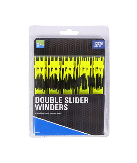 Preston Double Slider Winders - 13cm Yellow