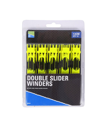 Preston Double Slider Winders - 13cm Yellow