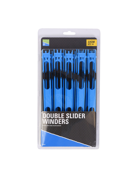 Preston Double Slider Winders - 13cm Yellow