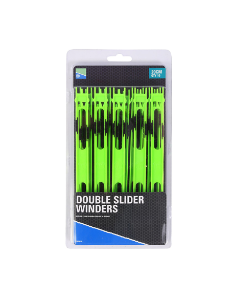 Preston Double Slider Winders - 13cm Yellow