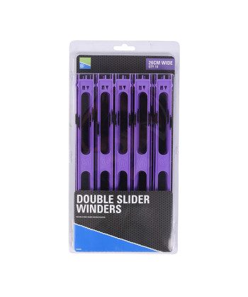 Preston Double Slider Winders - 26cm Wide Purple