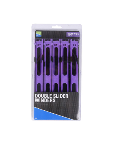 Preston Double Slider Winders - 26cm Wide Purple