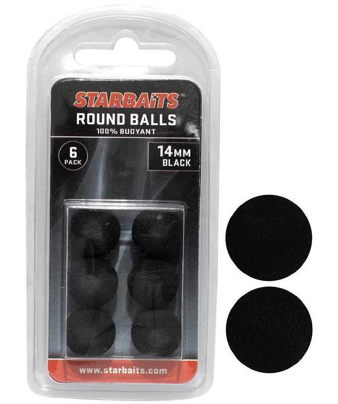 Round Balls 14mm černá (plovoucí kulička) 6ks