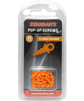 Pop Up Screws oranžová (úchyt na plovoucí boilie) 25ks