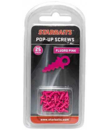Pop Up Screws růžová (úchyt na plovoucí boilie) 25ks