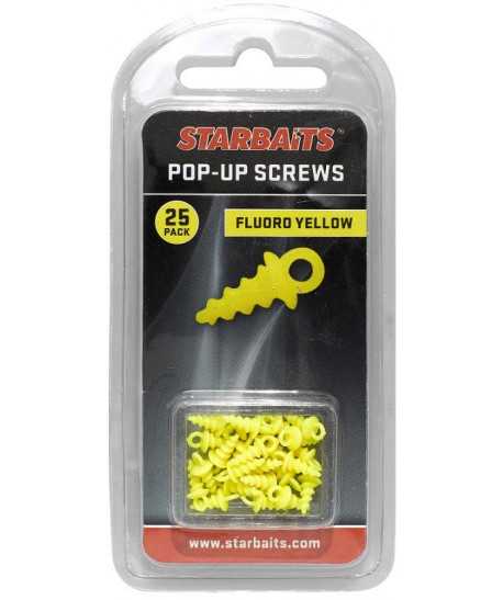 Pop Up Screws žlutá (úchyt na plovoucí boilie) 25ks Pop Up Screws žlutá (úchyt na plovoucí boilie) 25ks