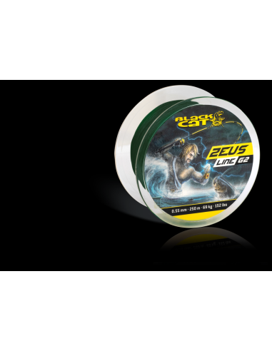BlackCat Ø 038mm Zeus Line G2 L: 250m 37kg / 81lbs green