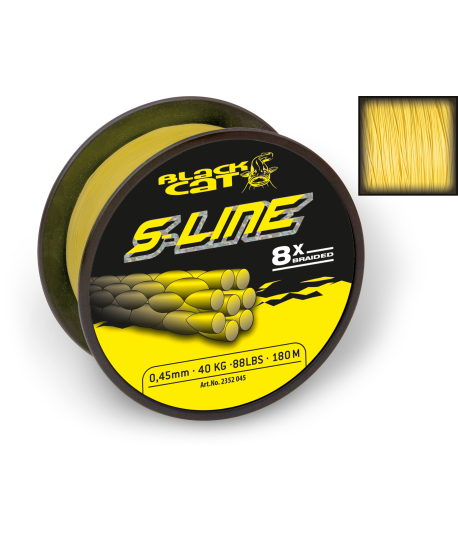 BlackCat Ø 042mm S-Line L: 250m 45kg / 99lbs yellow
