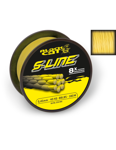 BlackCat Ø 042mm S-Line L: 250m 45kg / 99lbs yellow