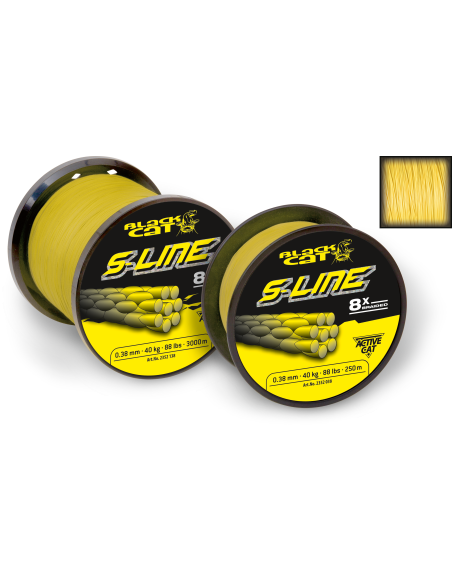 BlackCat Ø 042mm S-Line L: 250m 45kg / 99lbs yellow