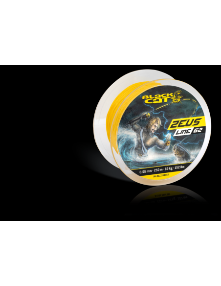 BlackCat Ø 038mm Zeus Line G2 L: 250m 37kg / 81lbs yellow