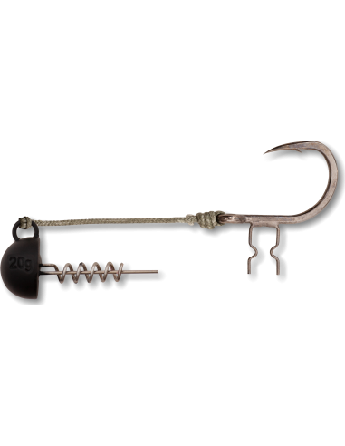 BlackCat NO6/0 Shad Claw Rig 50g 100kg 1 pcs