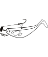 BlackCat NO6/0 Shad Claw Rig 50g 100kg 1 pcs