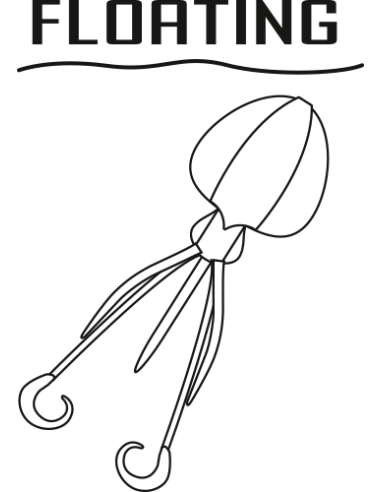 BlackCat 20g Calamar U-Float glow in the dark