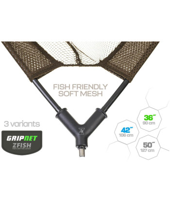 ZFISH Podběráková Hlava Gripnet Landing Net 36"