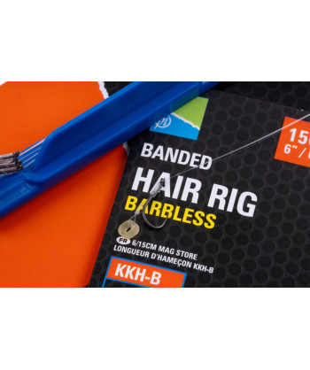 Preston 6/15cm Kkh-B Banded Hair Rig 14 Kkh-B
