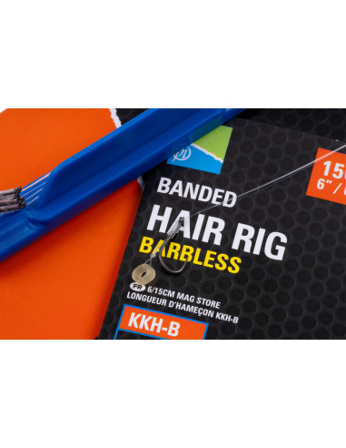 Preston 6/15cm Kkh-B Banded Hair Rig 14 Kkh-B