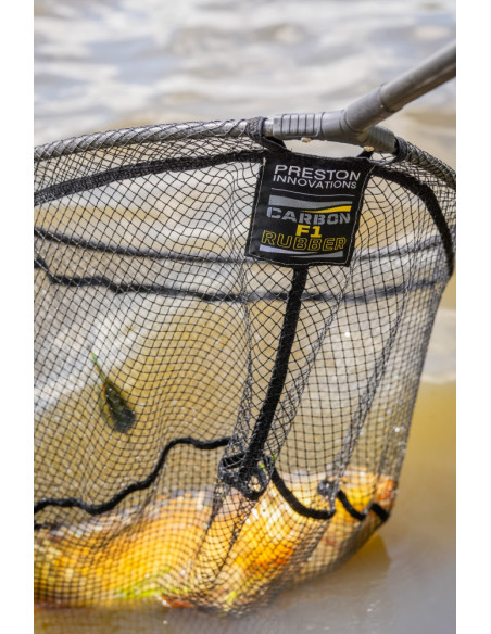Preston Carbon F1 Latex Landing Net 16