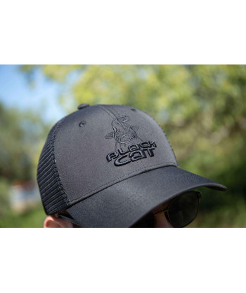 BlackCat Black Trucker Cap
