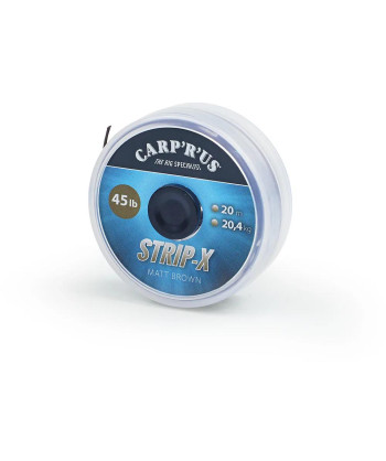 Carp´R´Us Potahovaná šňůrka Strip-X Matt Brown 20m