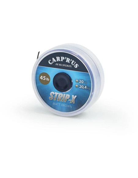 Carp´R´Us Potahovaná šňůrka Strip-X Matt Brown 20m