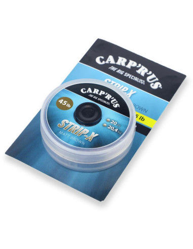 Carp´R´Us Potahovaná šňůrka Strip-X Matt Brown 20m