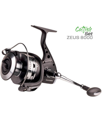 ZFISH Combo Prut Catfish Fighter 2,85m/100-300g + Naviják Zeus ZX 8000