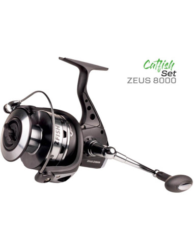 ZFISH Combo Prut Catfish Fighter 2,85m/100-300g + Naviják Zeus ZX 8000