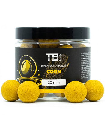 TB Baits Vyvážené Boilie Balanced + Atraktor Corn 100 g 20 mm