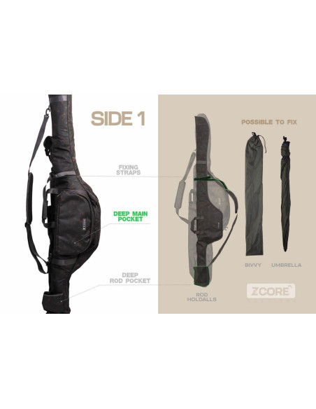 ZFISH Pouzdro na 2 Pruty Z-CORE Elite Carp Holdall 2 Rods