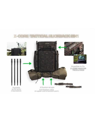 ZFISH Batoh Tactical Rucksack Z-CORE 2in1