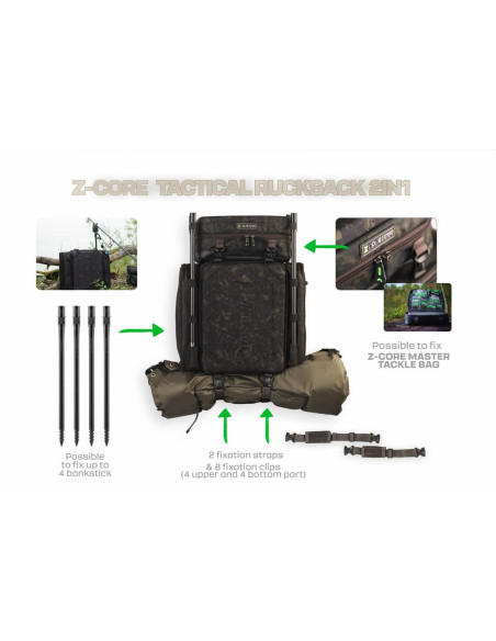 ZFISH Batoh Tactical Rucksack Z-CORE 2in1